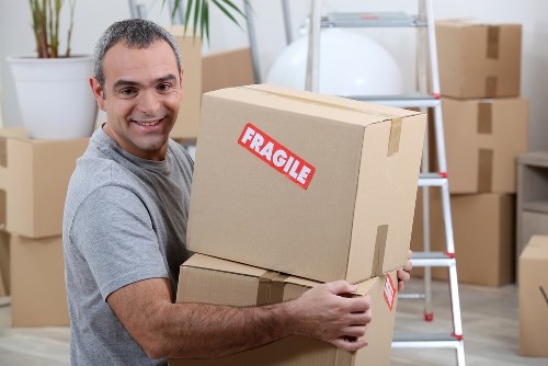 Professional removal team handling a residential move in Switzerland