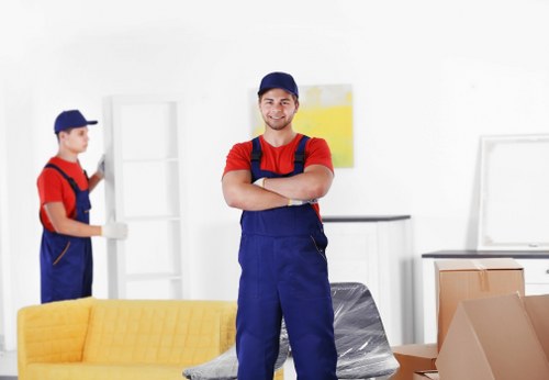 Local removal team handling a residential move in Switzerland