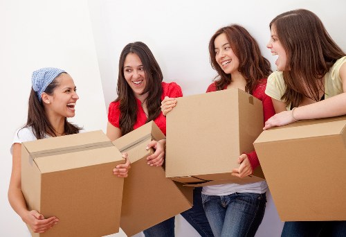 Office furniture and equipment being moved with man and van service