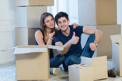 Careful handling of furniture during a cross-border removals service