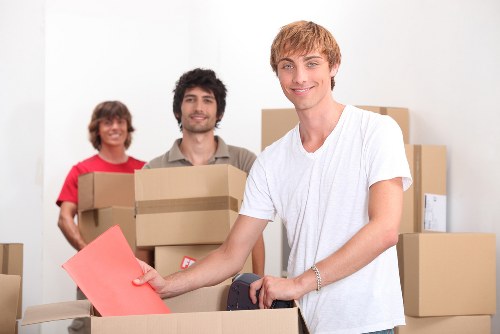 Preparing household belongings for a move with a van in Switzerland